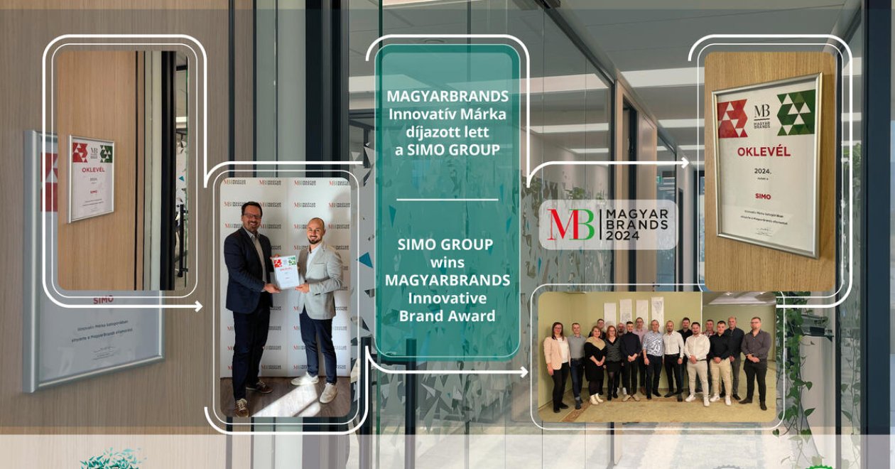2024 FŐBB ESEMÉNYEI: 8. MAGYARBRANDS Innovatív Márka díjazott lett a SIMO GROUP 